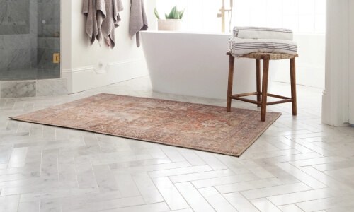 Image of natural stone flooring that links to OAK & STONE FLOORS natural stone flooring page.
